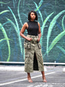 Pop Art Midi Skirt (GREEN)